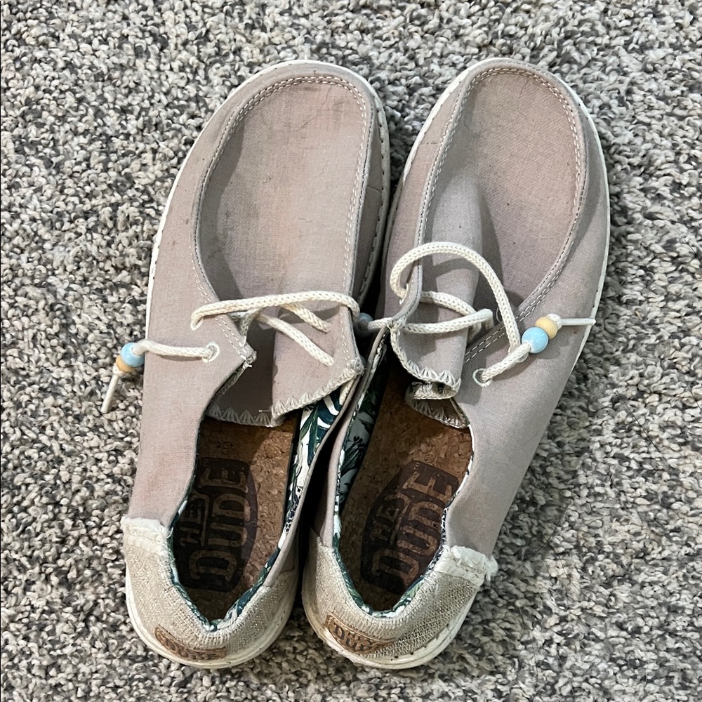 Hey Dude Light Tan Slip-On Shoes